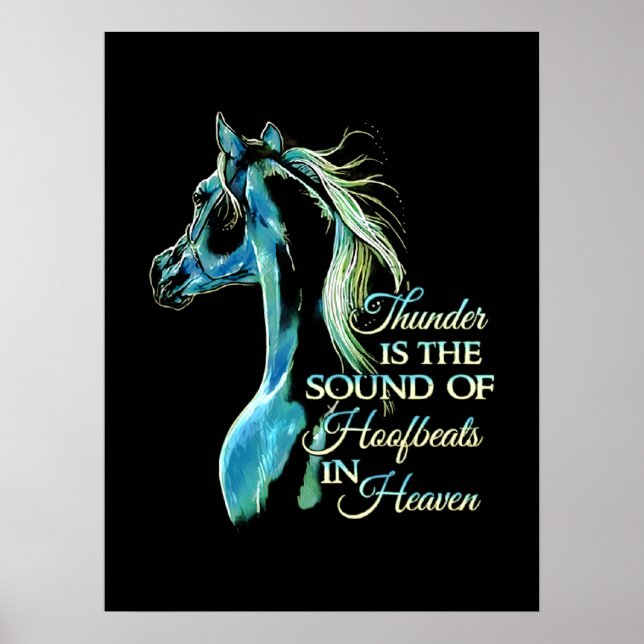 Poster O Trovão É O Som Dos Hoofbeats No Céu (Frente)