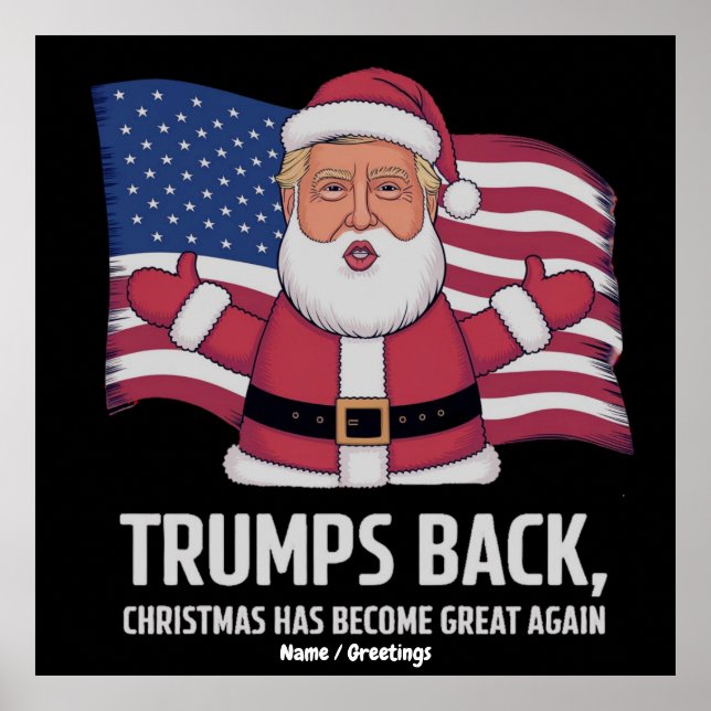 Poster O Trump Está de Volta: O Natal Voltou a Ser Ótimo (Frente)