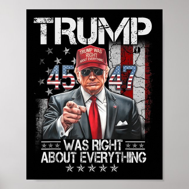 Poster O Trump legal Estava Certo Sobre Tudo O Que Era Am (Frente)