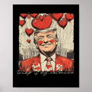 Poster O Trump Retro É O Meu Dia de os namorados De Trump