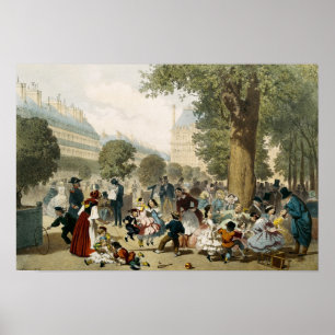 Póster O Tuileries, 1856