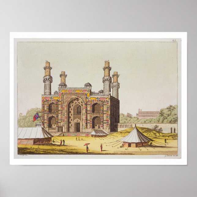 Poster O Túmulo do Imperador Mughal Akbar, de "Le Cos (Frente)