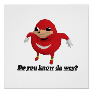 Póster O Ugandan Knuckles o guerreiro
