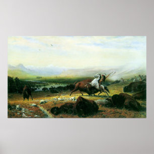 Póster O último búfalo por Bierstadt