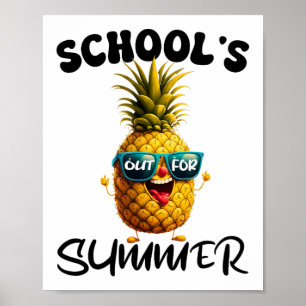 Poster O último dia da escola está fora para o garoto pro