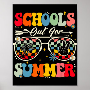 Poster O último dia da escola está fora para o verão.