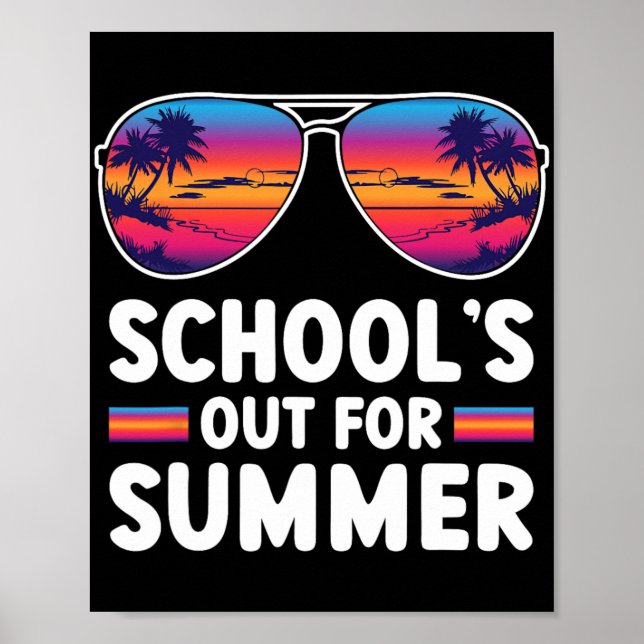 Poster O último dia da escola está fora para o verão. (Frente)