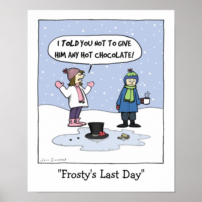 Póster "O Último Dia de Frosty" (Frente)