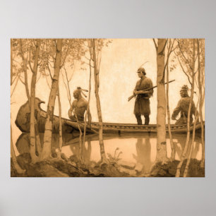 Poster O Último dos Moicanos por Newell Convers Wyeth