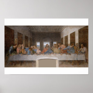 Poster O último jantar de Leonardo Da Vinci