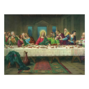 Póster O último jantar originalmente de Leonardo da Vinc