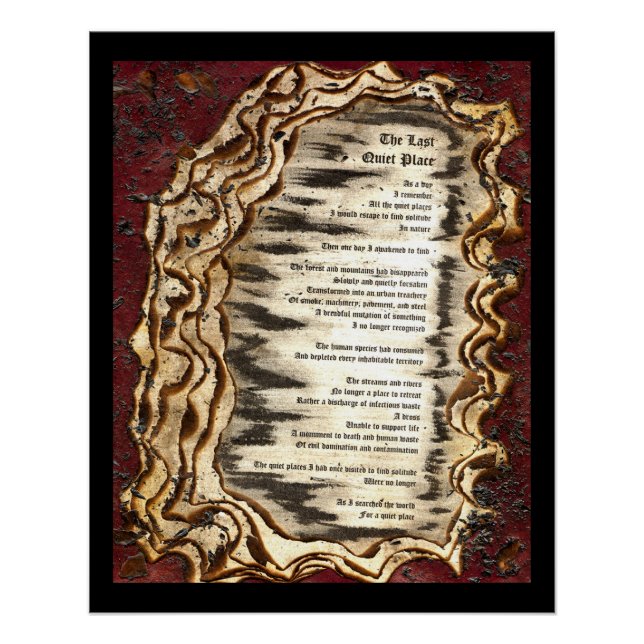 Póster O último lugar silencioso (Frente)