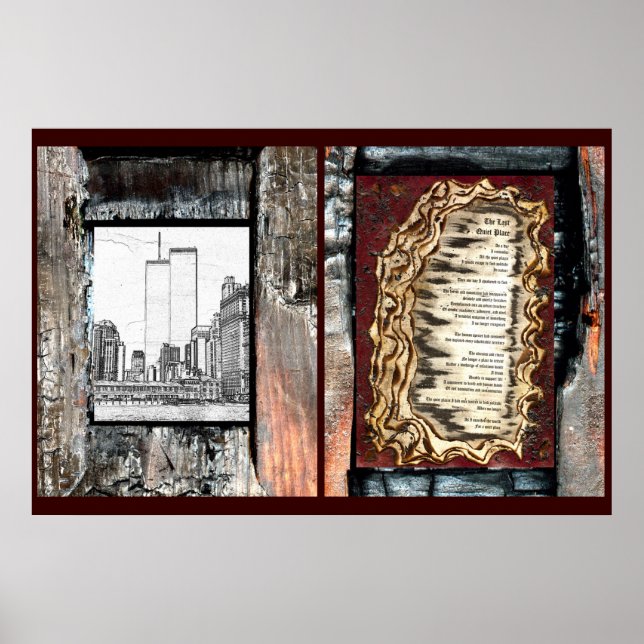 Poster O último lugar silencioso e torres gêmeas (Frente)