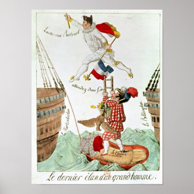Póster O último salto de um homem Excelente, 1815 (Frente)
