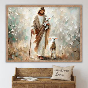 Poster O Único Pastor, Arte Cristã, Jesus O Pastor