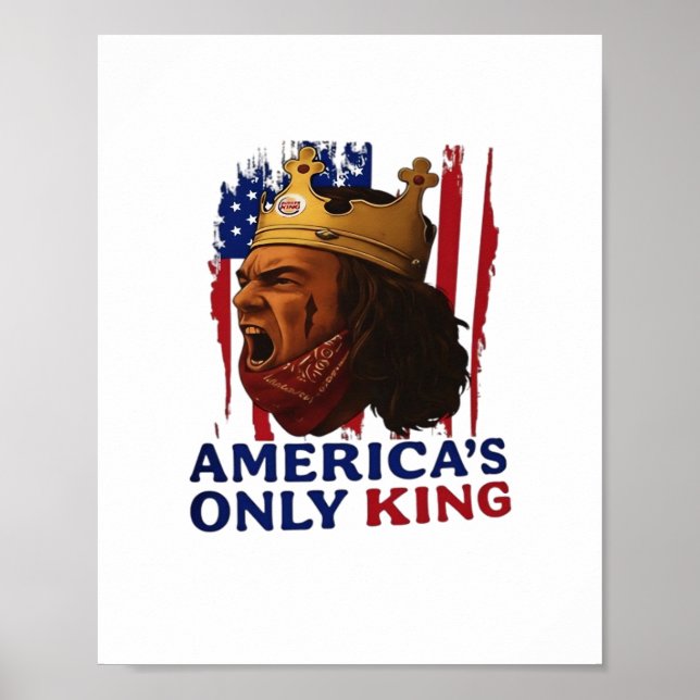 Poster O Único Rei da América (Frente)