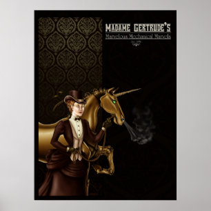 Poster O Unicórnio da Madame Gertrude