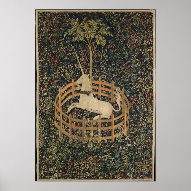 Póster O Unicórnio em cativeiro (Frente)