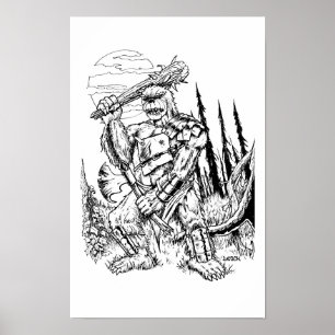 Poster "O Urso" - Ilustração de Tracy Lesch