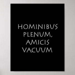 Poster O vácuo de Hominibus plenum amicis