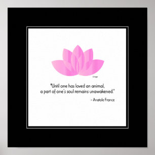 Poster O Vegan, salvar um animal - decoração da parede