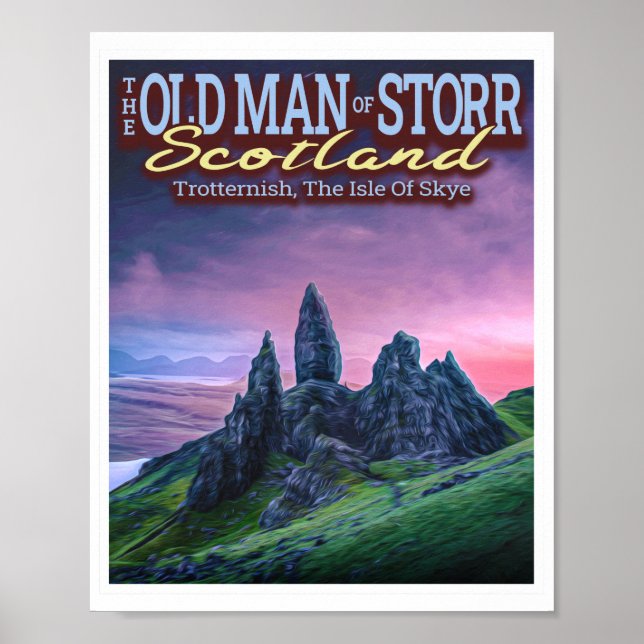 POSTER O VELHO HOMEM DE STORR - A ILHA DE SKYE - ESCÓCIA (Frente)