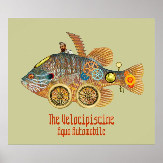 Póster O Velocipiscine ~ Aqua Automobile (Frente)
