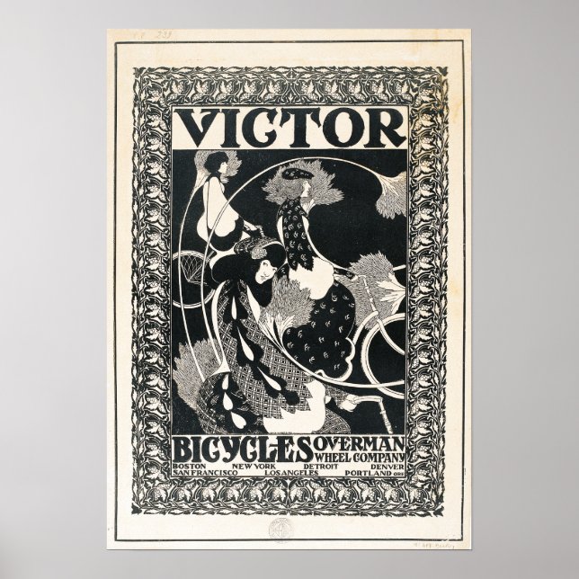 Póster O vencedor do vintage Bicycles a propaganda (Frente)