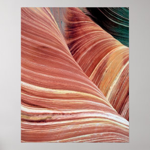 Póster O vento e a água corroeram o arenito Navajo em