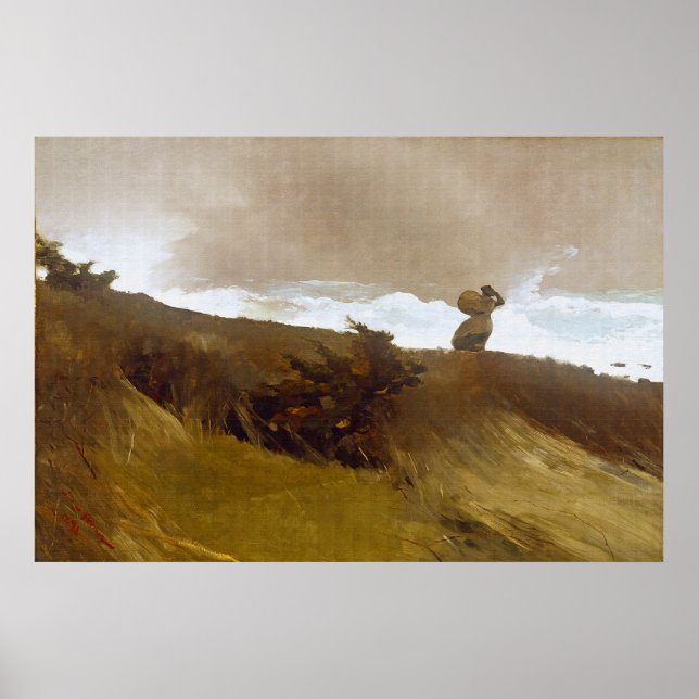 Póster O Vento Ocidental, por Winslow Homer (Frente)