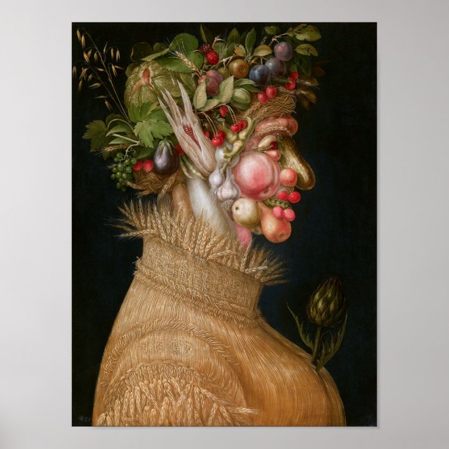 Poster O Verão, Arcimboldo (Frente)