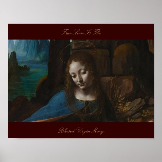 PÓSTER O VERDADEIRO AMOR É A VIRGEM BAIXA MARIA (Frente)