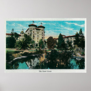 Póster O verde do hotel e o GroundsPasadena, CA