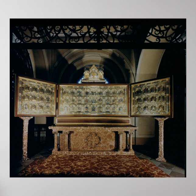 Póster O Verduner Altar, com painéis retratando (Frente)