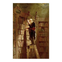 O verme-livro de Carl Spitzweg Vintage Art