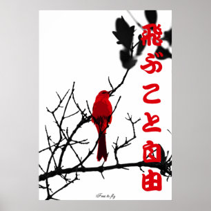 Póster O vermelho livra para voar