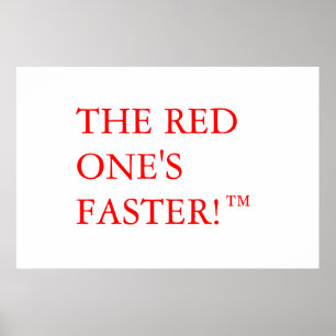 Poster O vermelho seu mais rápido! ™