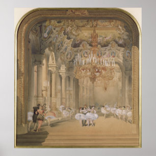 Póster O vestíbulo da ópera durante o intervalo
