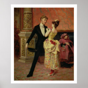 Poster O vestíbulo do teatro do Lyceum (óleo em canvas)