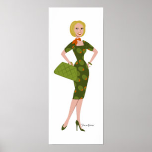 Póster O vestido verde-oliva