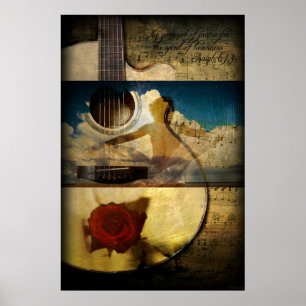 Poster O vestuário do elogio (poster da guitarra)