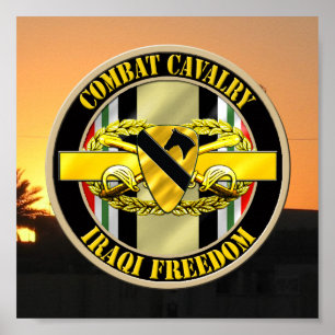 Poster ø VETERANO do escuteiro OIF da cavalaria