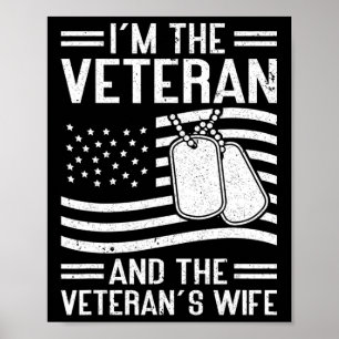 Poster O Veterano e a Esposa do Veterano Orgulhosa Americ