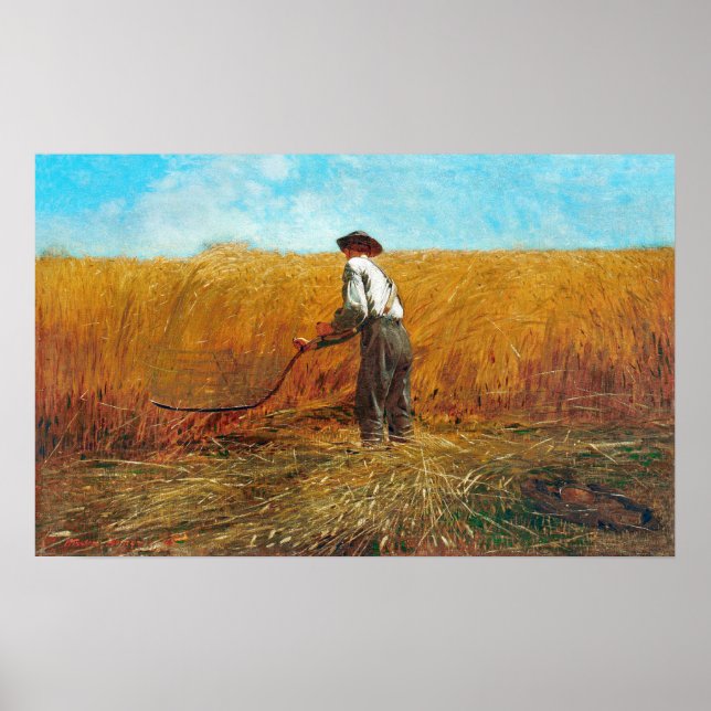 Poster O Veterano em um Novo Campo (1865) por Winslow Hom (Frente)