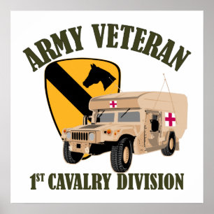 Poster ø Veterinário de Cav - ambulância de Humvee