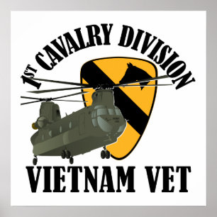 Póster ø Veterinário de Cav Vietnam - CH-47