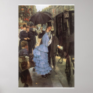 Poster O viajante (aka dama de honra) por James Tissot