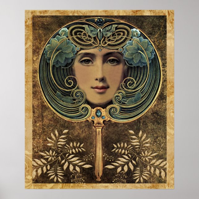 Póster O Vidro De Olho De Nouveau (Frente)