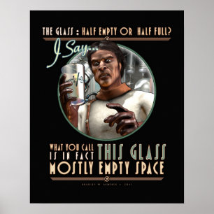 Póster O vidro: Na maior parte espaço vazio (16x20")