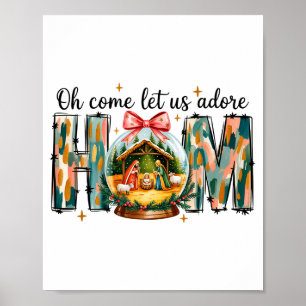 Poster Ó Vinde Adoremos-Nele Cena de Natal 